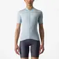 Castelli Anima 4 Fietsshirt Korte Mouwen Lichtblauw Dames