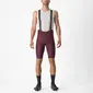Castelli Espresso Fietsbroek Kort Donkerrood Heren