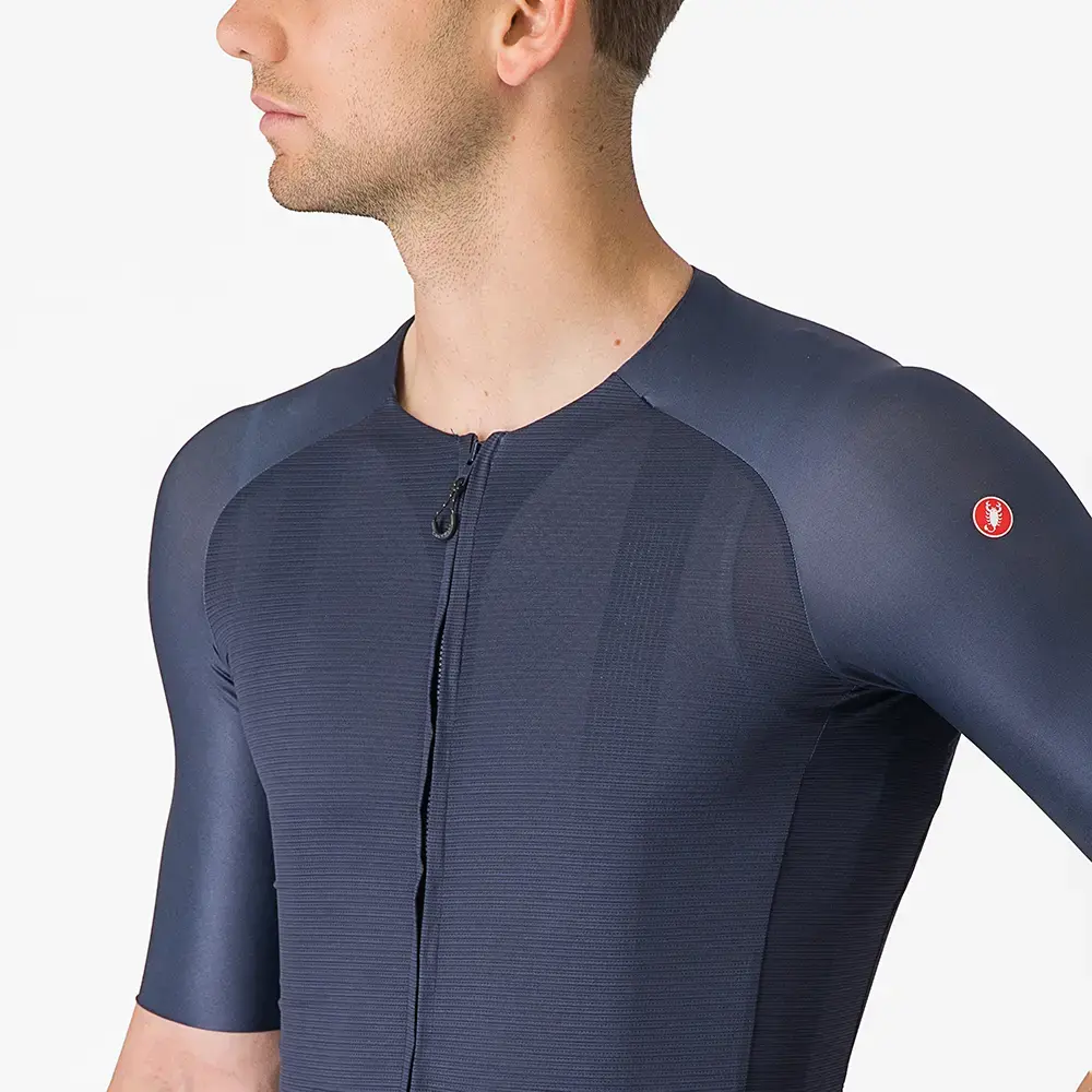 Castelli Aero Race 7.0 Fietsshirt Korte Mouwen Blauw Heren