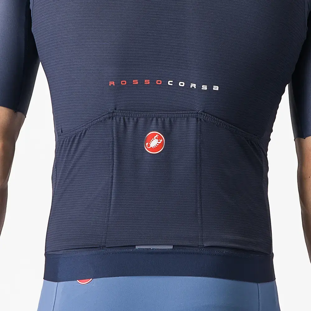 Castelli Aero Race 7.0 Fietsshirt Korte Mouwen Blauw Heren