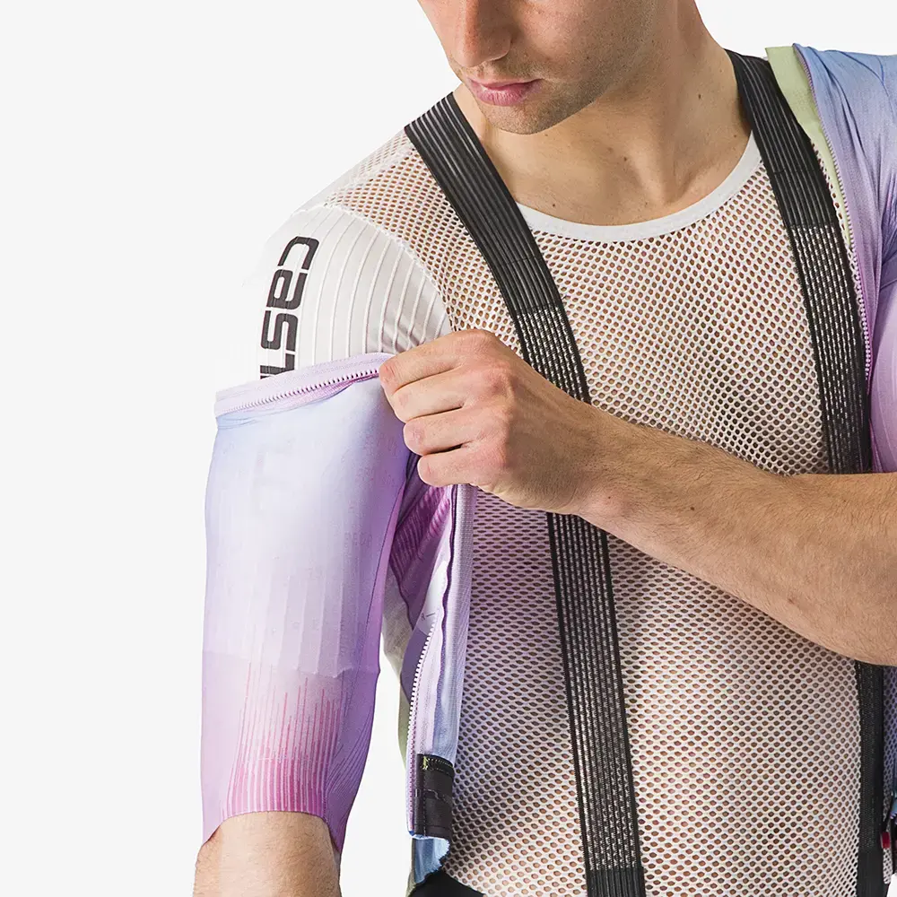 Castelli R-A/D Fietsshirt Korte Mouwen Roze/Multi Heren