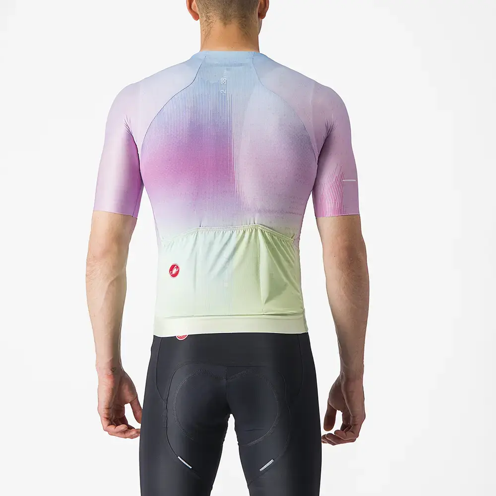 Castelli R-A/D Fietsshirt Korte Mouwen Roze/Multi Heren