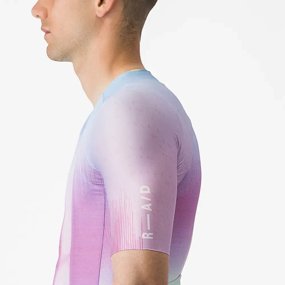Castelli R-A/D Fietsshirt Korte Mouwen Roze/Multi Heren