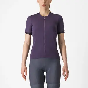 Castelli Libera Fietsshirt Korte Mouwen Paars Dames