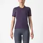 Castelli Libera Fietsshirt Korte Mouwen Paars Dames
