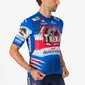 Castelli Soudal Quick-Step T-Rex Vuelta Fietsshirt Korte Mouwen Blauw Heren