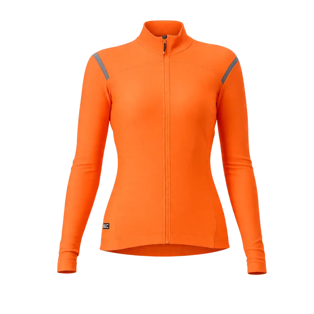 CASTELLI Tutto Nano Ros Fietsshirt Lange Mouwen Oranje Dames