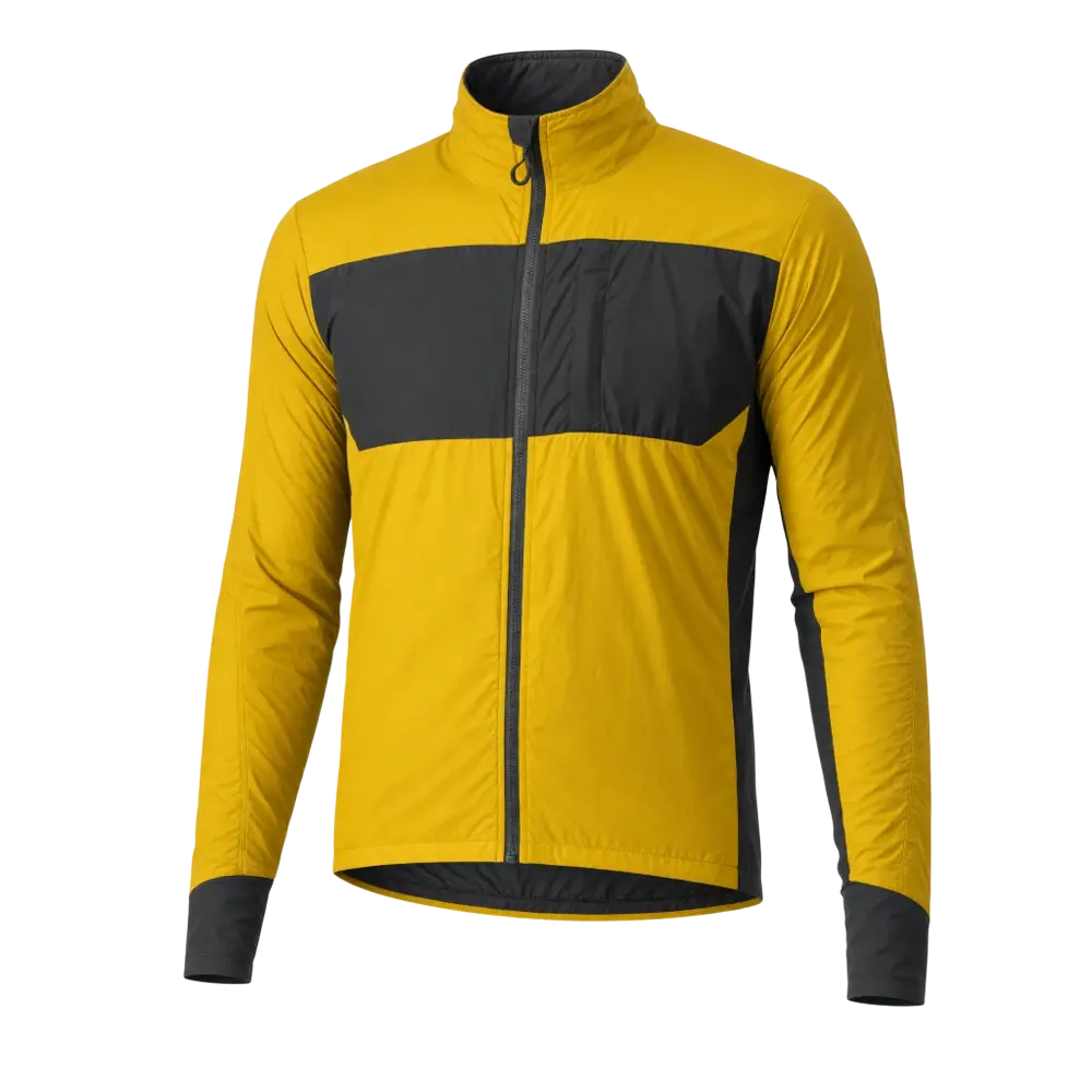 CASTELLI Unlimited Puffy Fietsjack Geel/Grijs Heren