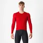 Castelli Fly Fietsshirt Lange Mouwen Rood Heren