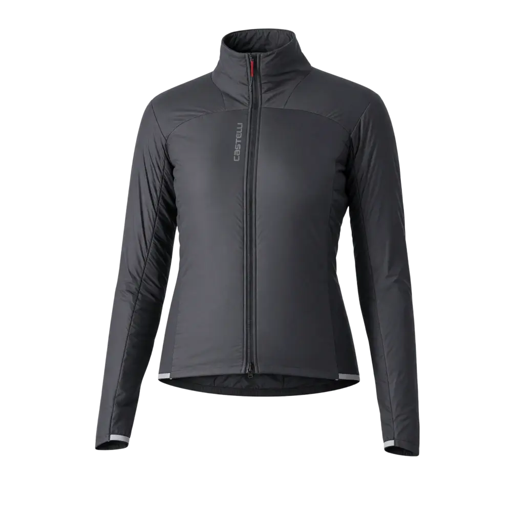 CASTELLI Fly Direct Fietsjack Zwart/Zilvergrijs Dames