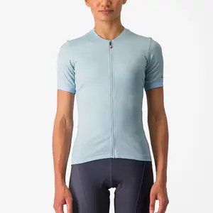 Castelli Libera Fietsshirt Korte Mouwen Lichtblauw Dames