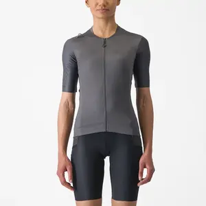 Castelli Unlimited Pro Fietsshirt Korte Mouwen Donkergrijs Dames
