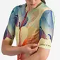 Castelli Unlimited Pro Fietsshirt Korte Mouwen Groen/Oranje Dames