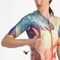 Castelli Unlimited Pro Fietsshirt Korte Mouwen Groen/Oranje Dames