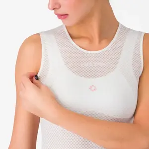 Castelli Pro Mesh Ondershirt Zonder Mouwen Wit Dames