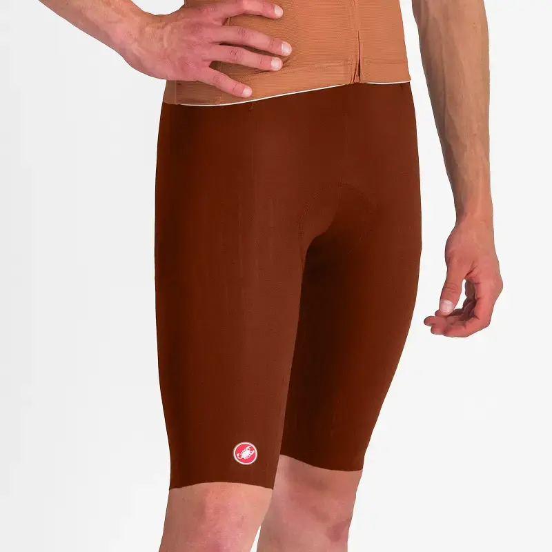 Castelli Free Aero Race S Fietsbroek Kort met Bretels Donkerrood Heren