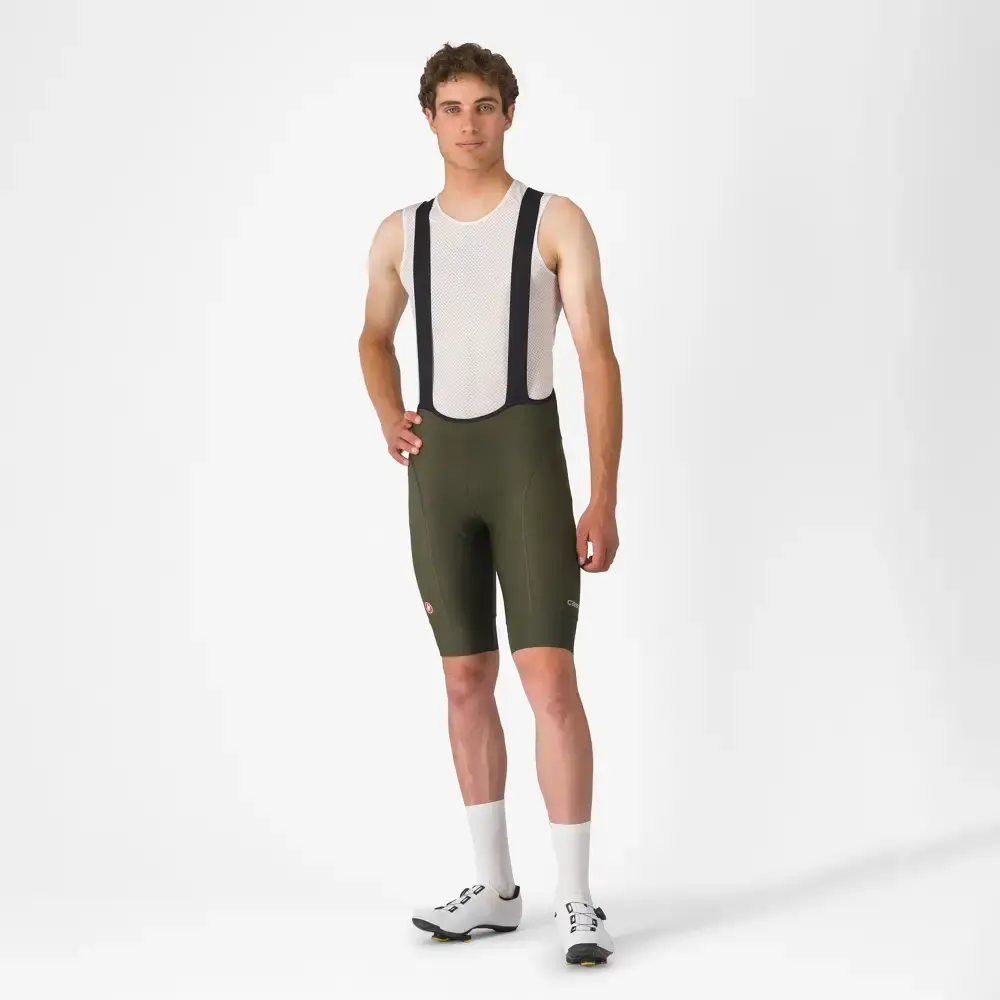 Castelli Competitizone 2 Fietsbroek Kort Donkergroen Heren