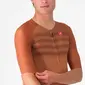 Castelli Aero Race 8S Fietsshirt Korte Mouwen Oranje Heren