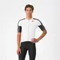 Castelli Entrata 6 Fietsshirt Korte Mouwen Wit/Grijs/Zwart Heren