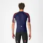 Castelli Entrata 6 Fietsshirt Korte Mouwen Blauw/Donkerrood Heren