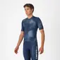 Castelli Vortice Fietsshirt Korte Mouwen Blauw Heren