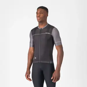 Castelli Unlimited 2 Fietsshirt Korte Mouwen Zwart/Grijs Heren