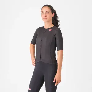 Castelli Aero Pro 8S Fietsshirt Korte Mouwen Zwart Dames
