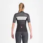 Castelli Elegante Fietsshirt Korte Mouwen Zwart/Grijs Dames
