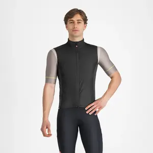 Castelli Fly Direct Windvest Zwart/Donkergrijs Heren