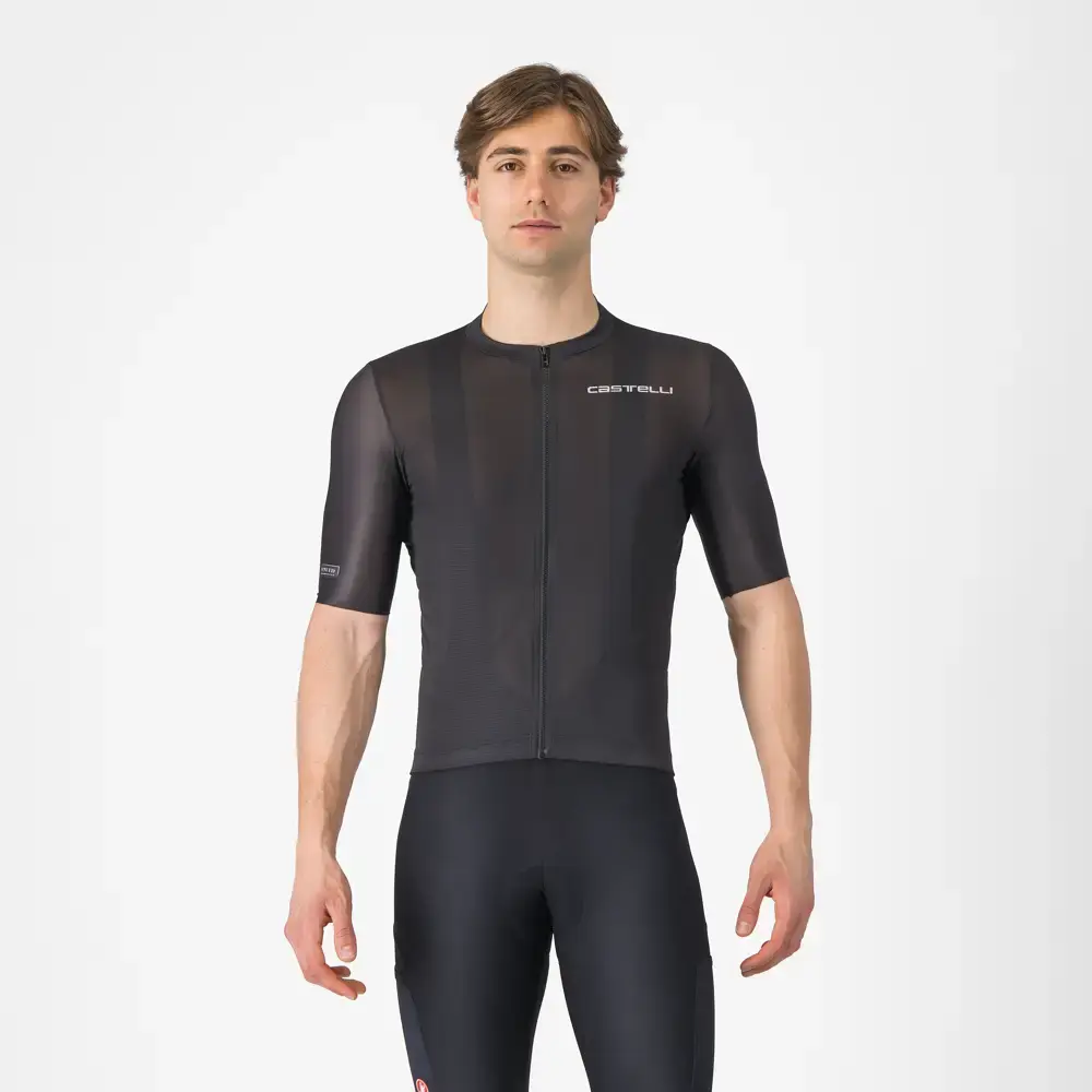Castelli Unlimited Entrata 3 Fietsshirt Korte Mouwen Zwart Heren
