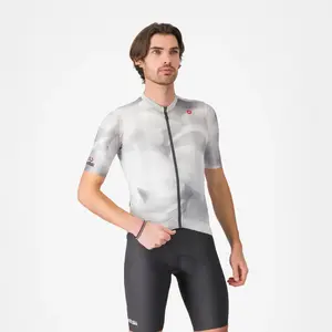 Castelli #GIRO Espresso Fietsshirt Korte Mouwen Grijs Heren