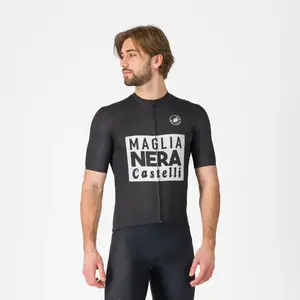 Castelli Vintage Giro D'Italia Fietsshirt Korte Mouwen Zwart Heren