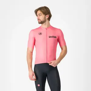 Castelli Vintage Giro D'Italia Fietsshirt Korte Mouwen Roze Heren