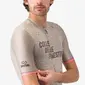Castelli #GIRO Colle Delle Finestre Fietsshirt Korte Mouwen Beige Heren