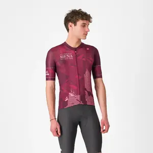 Castelli #GIRO Siena Fietsshirt Korte Mouwen Donkerrood Heren