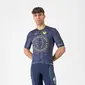 Castelli Espresso Wolfpack 1000 Victory Fietsshirt Korte Mouwen Blauw Heren