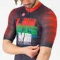 Castelli Competizione 3 Landismo Fietsshirt Korte Mouwen Blauw/Rood/Groen Heren