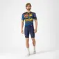 Castelli Competizione 3 Merlier Rocket Fietsshirt Korte Mouwen Blauw/Geel Heren