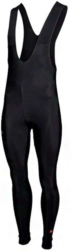 Craft Thermo Fietsbroek Met Bretels Zonder zeem Zwart