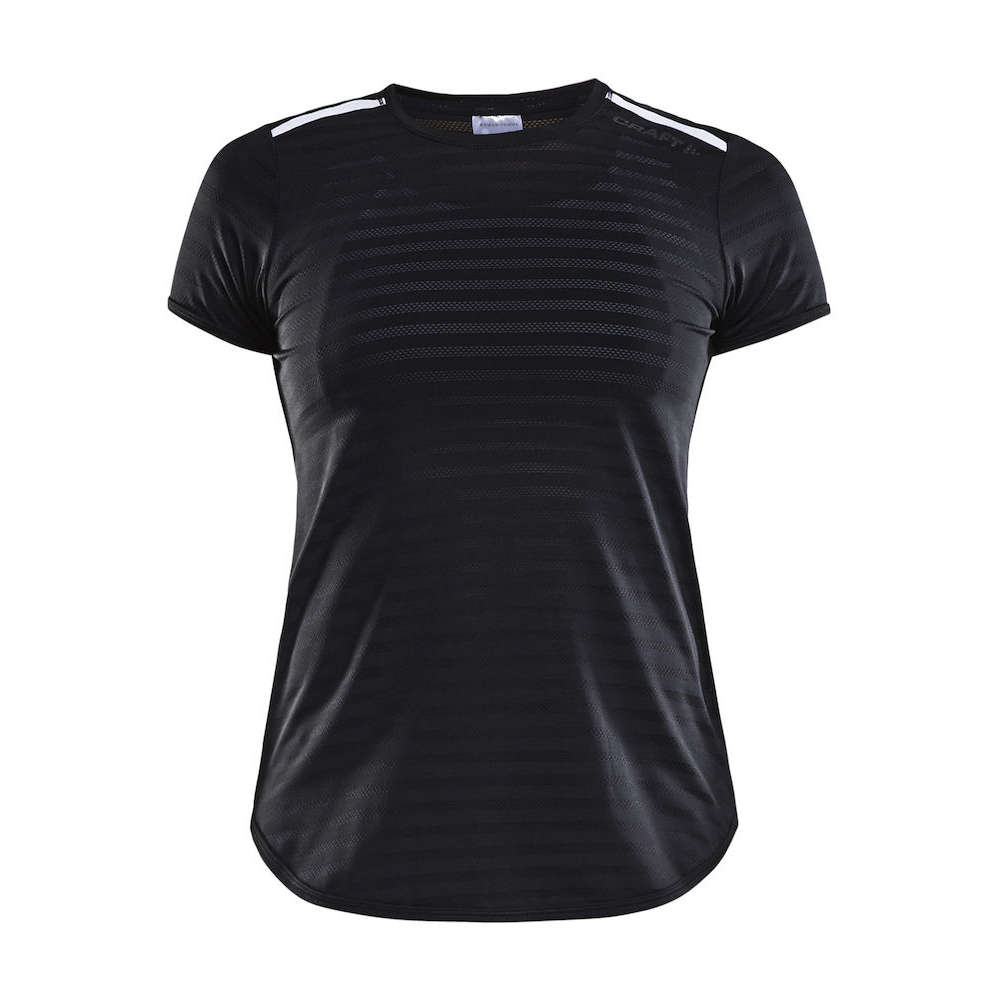 Craft Breakaway Two Hardloopshirt Korte Mouwen Zwart Dames