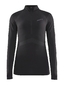 Craft Active Intensity Zip Thermoshirt Lange Mouwen Zwart Dames