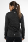 Craft Grid Halfzip Hardloopshirt Lange Mouwen Zwart/Grijs Dames