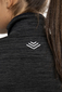 Craft Grid Halfzip Hardloopshirt Lange Mouwen Zwart/Grijs Dames