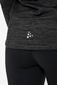 Craft Grid Halfzip Hardloopshirt Lange Mouwen Zwart/Grijs Dames