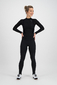Craft Ideal Pro Wind Fietsbroek Lang Met Zeem en Bretels Zwart Dames