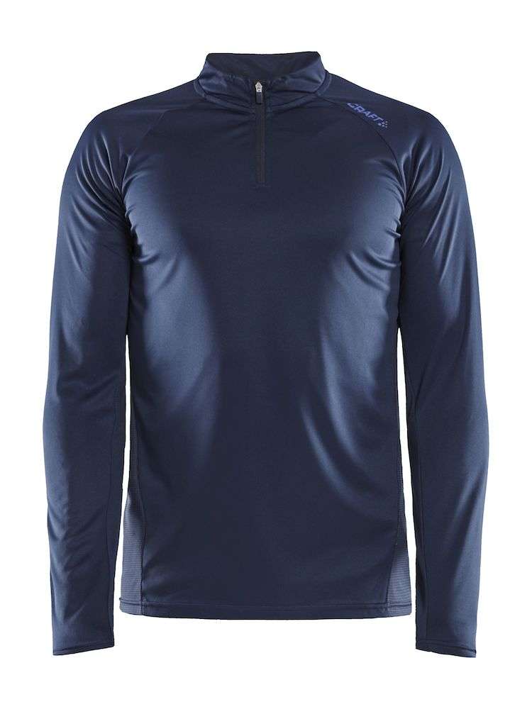 Craft Eaze Half Zip Hardloopshirt Lange Mouwen Donkerblauw Heren