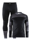 Craft Ondershirt en Onderbroek Lang Zwart/Grijs Heren