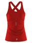 Craft Mind Hardloopshirt Zonder Mouwen Rood Dames