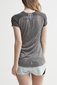 Craft Nanoweight Hardloopshirt Korte Mouwen Grijs Dames