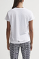 Craft Eaze Logo Mesh Hardloopshirt Korte Mouwen Wit/Zwart Dames